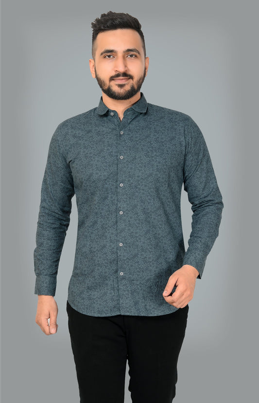 Men's Premium Cotton Floral Printed Shirt